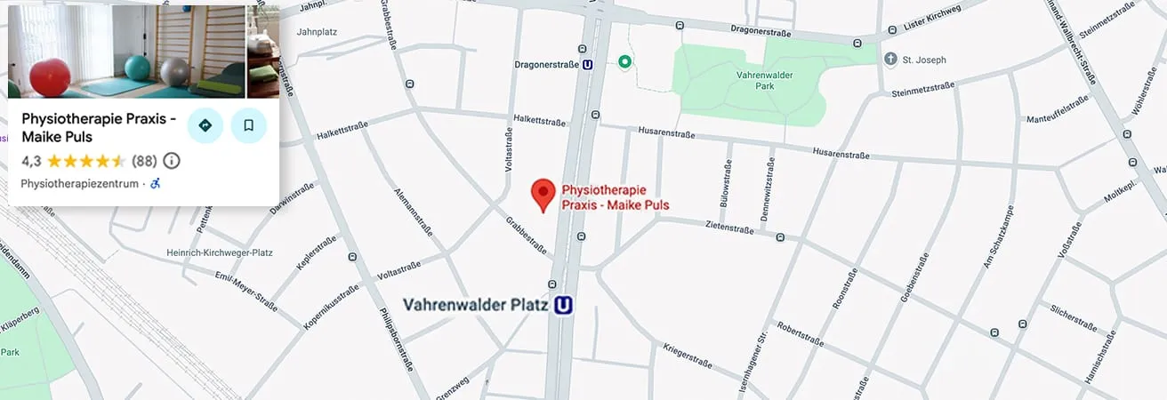 Anfahrt Physiotherapie Hannover