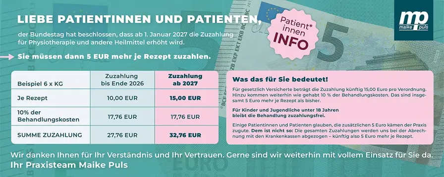 Behandlungsraum Physiotherapie Praxis Hannover - Maike Puls